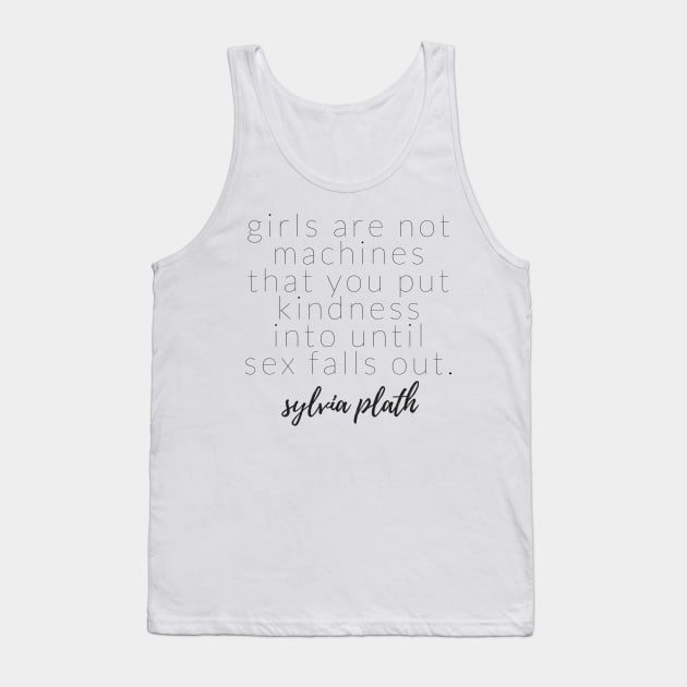 SYLVIA PLATH Tank Top by TheMidnightBruja